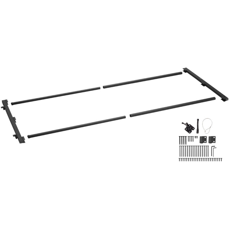 foto del prodotto mophorn kit di costruzione per cancelli, adatto per aperture larghe da 60 a 96 pollici, recinzione alta da 4 a 5 piedi, kit telaio per cancello
