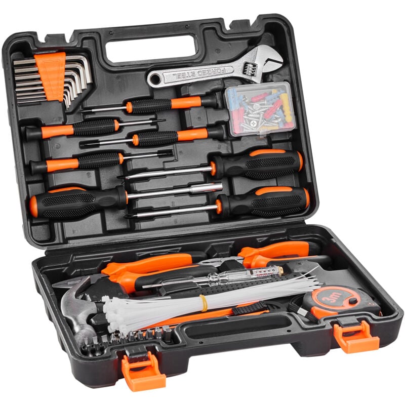 foto del prodotto mophorn kit di utensili da 216 pezzi, set di utensili manuali per uso domestico, acciaio di alta qualit , fai da te e riparazioni domestiche,