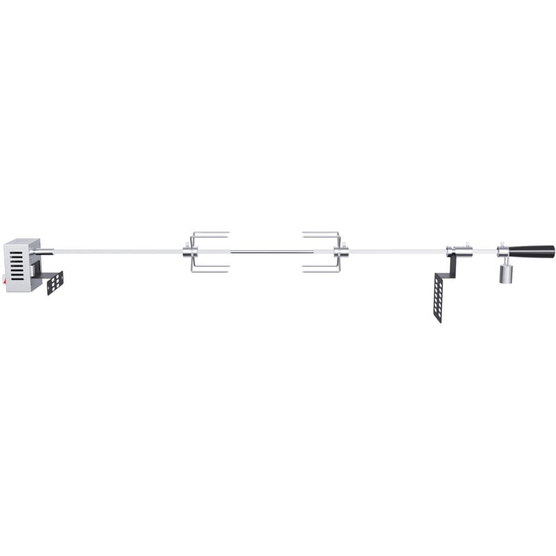 foto del prodotto mophorn kit girarrosto universale, spiedo in acciaio inox da 32 39, motore elettrico