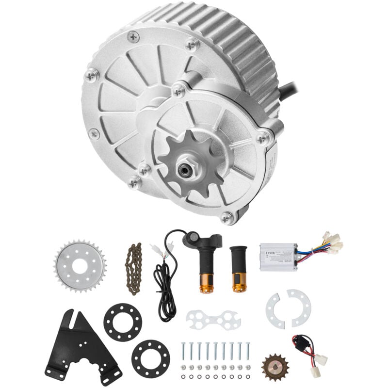 foto del prodotto mophorn kit motore elettrico 450w con spazzole dc motore 36v 3000rpm abbinato a regolatore di velocit migliorato e acceleratore a manopola