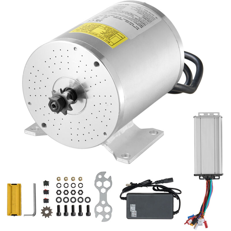 foto del prodotto mophorn kit motore elettrico brushless dc da 1800 w motore ad alte prestazioni da 48 v e 4500 giri min abbinato a un regolatore di velocit 