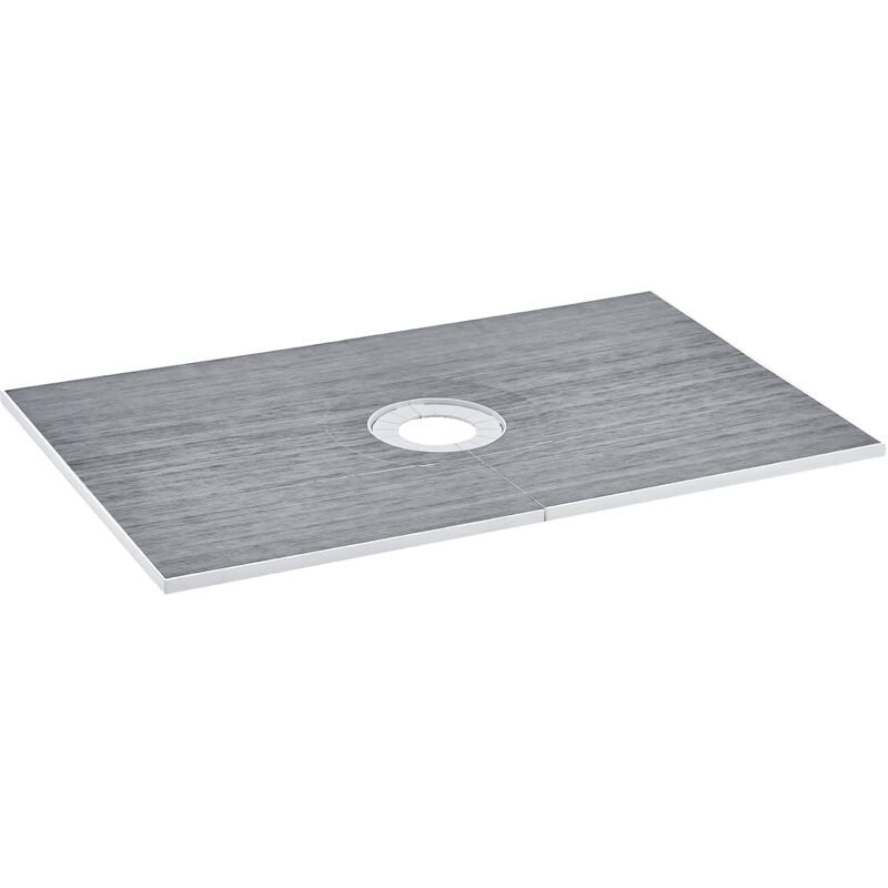 foto del prodotto mophorn kit per bordo doccia , piatto doccia 1524x965mm con scarico centrale 160mm, kit di installazione eps leggero con 2 teli impermeabili,