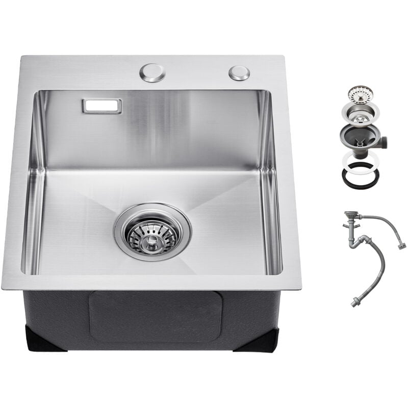 foto del prodotto mophorn kitchen sink workstation, lavelli da 40 cm, lavello singolo in acciaio inox 304, con accessori per camper, cucina, lavanderia, bar