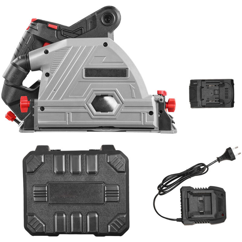 foto del prodotto mophorn lama per sega circolare a batteria da 139,7 mm, motore brushless, batteria da 4 ah 20 v, profondit di taglio 52 mm 90 , 38 mm 45 ,
