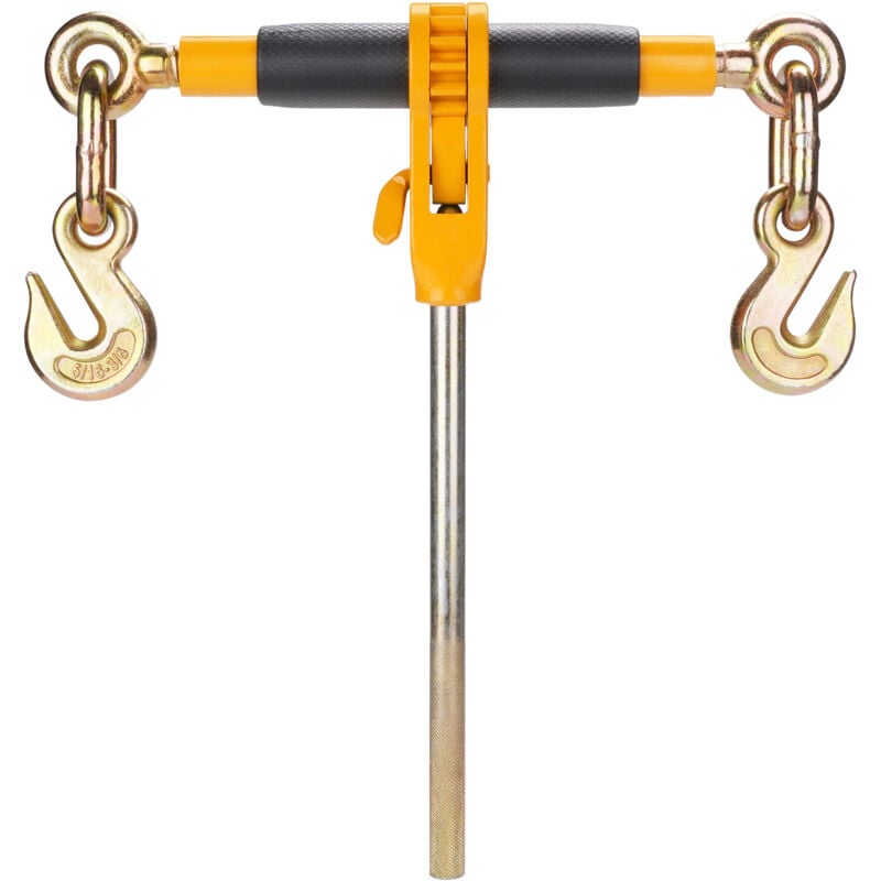 foto del prodotto mophorn leganti a catena con cricchetto, leganti per carichi pesanti da 3 8 1 2 , ganci g80 carico max. 5443kg, maniglia antiscivolo, leganti a