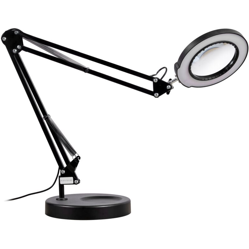 foto del prodotto mophorn lente d ingrandimento 5x con luce e base, lente da 4,3 , 5 colori, regolabile