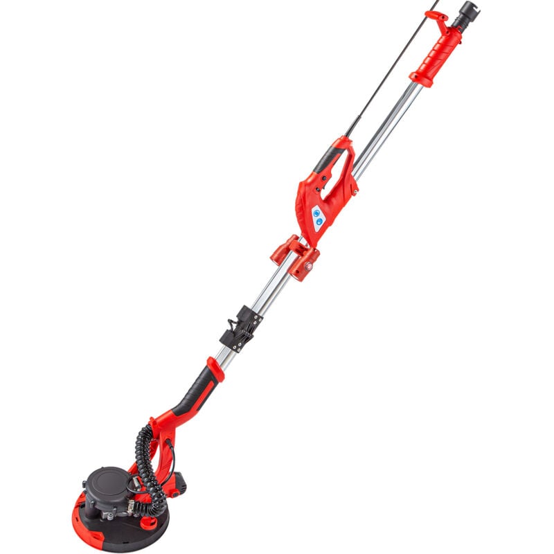 foto del prodotto mophorn levigatrice elettrica per cartongesso 750w pieghevole sheetrock manico a telescopio velocita variabile 800 1750rpm con luci led sacco a