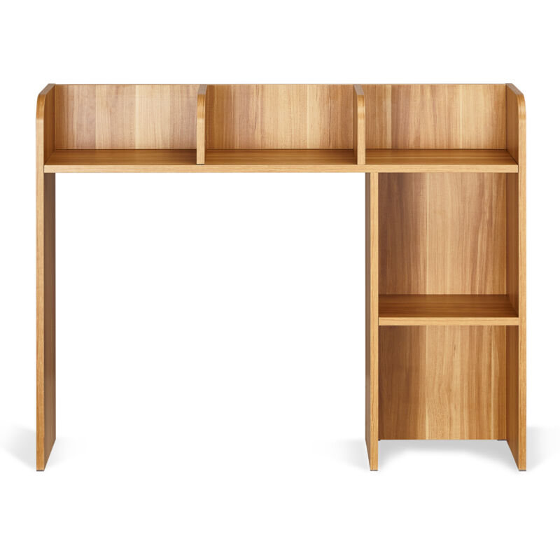 foto del prodotto mophorn libreria da scrivania in legno a 2 ripiani, 37,2 x 9,5 x 28,9 per ufficio, organizer da scrivania con piedini antiscivolo, mensola