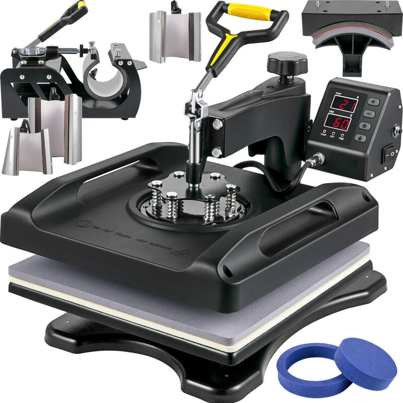 foto del prodotto mophorn macchina di stampa a caldo 15 x 15 pollici 8 in 1 sublimazione 1000w swing away stampa camicia doppio tubo di riscaldamento per magliette
