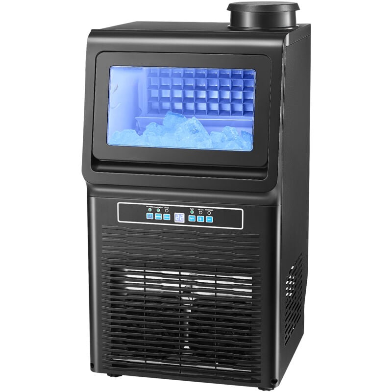 foto del prodotto mophorn macchina per ghiaccio commerciale ca. 31,75 kg giorno macchina cubetti di ghiaccio capacit stoccaggio ca. 5,44 kg, display digitale led,