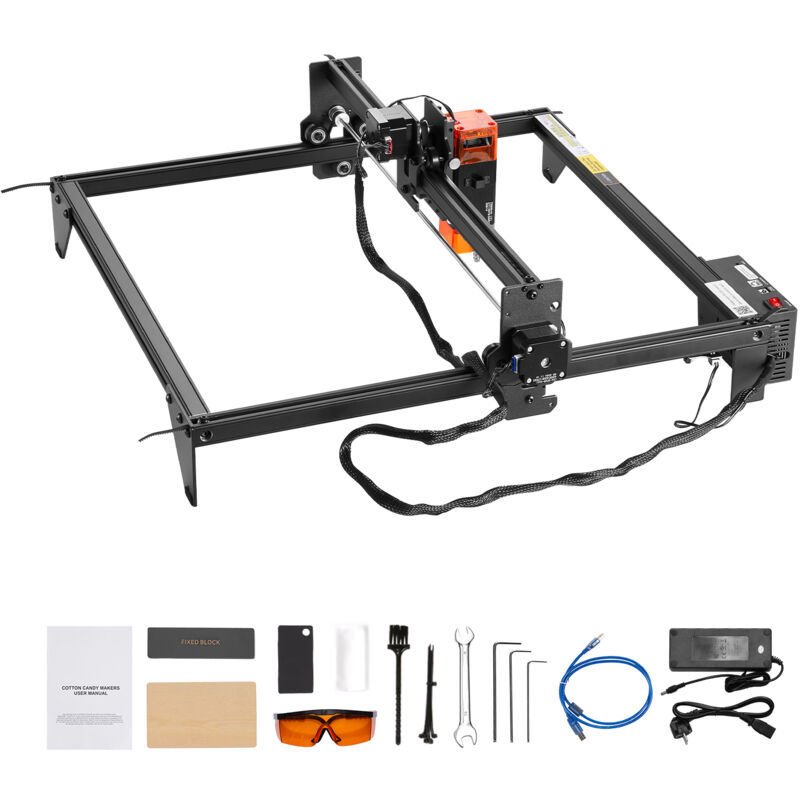 foto del prodotto mophorn macchina per incisione laser, potenza in uscita 5 w, incisore laser con area di lavoro 38 x 40 cm, velocit di movimento fino a 10000