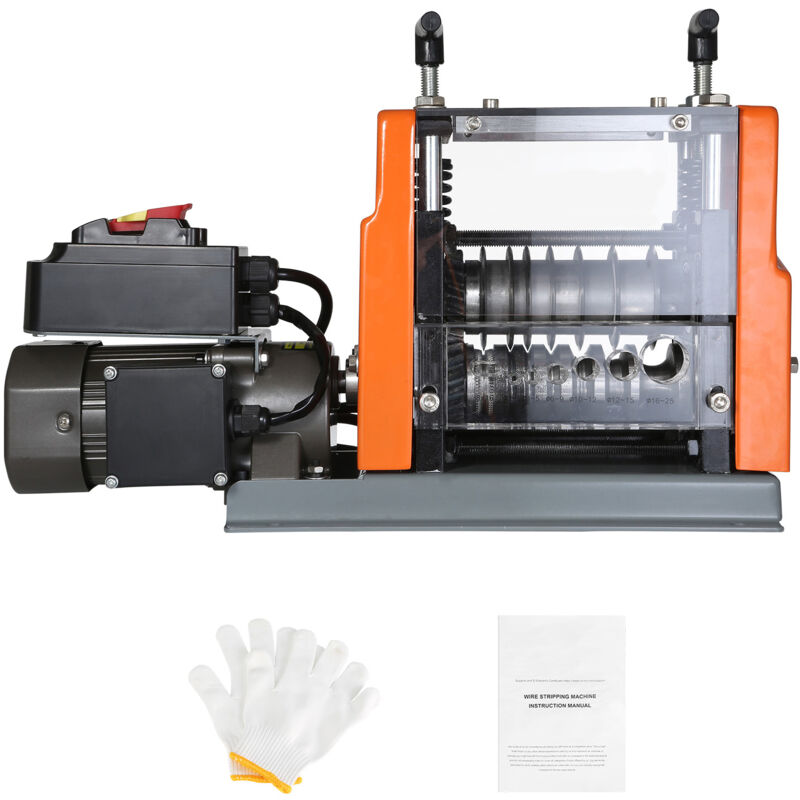 foto del prodotto mophorn macchina spellacavi elettrica potenza 60w in lega di alluminio calibro tra 1,5 25mm, macchinetta spellafili elettrica per cablaggio cavi