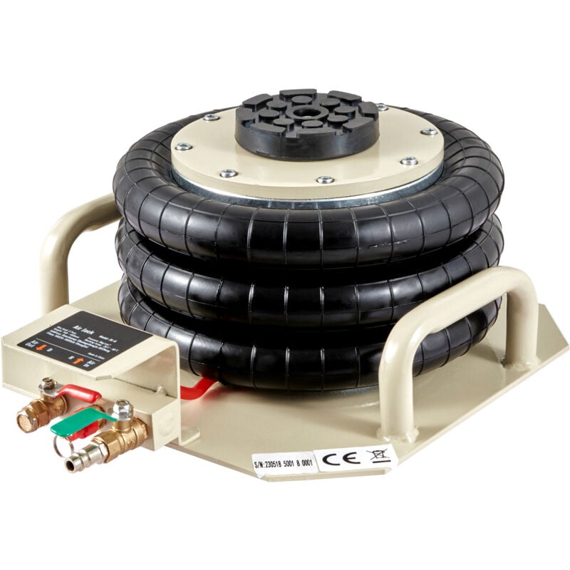 foto del prodotto mophorn martinetto pneumatico 3 tonnellate sollevamento 140 450 mm martinetto pneumatico 0,8 1,0 mpa, martinetto portatile 3 cuscini dearia per