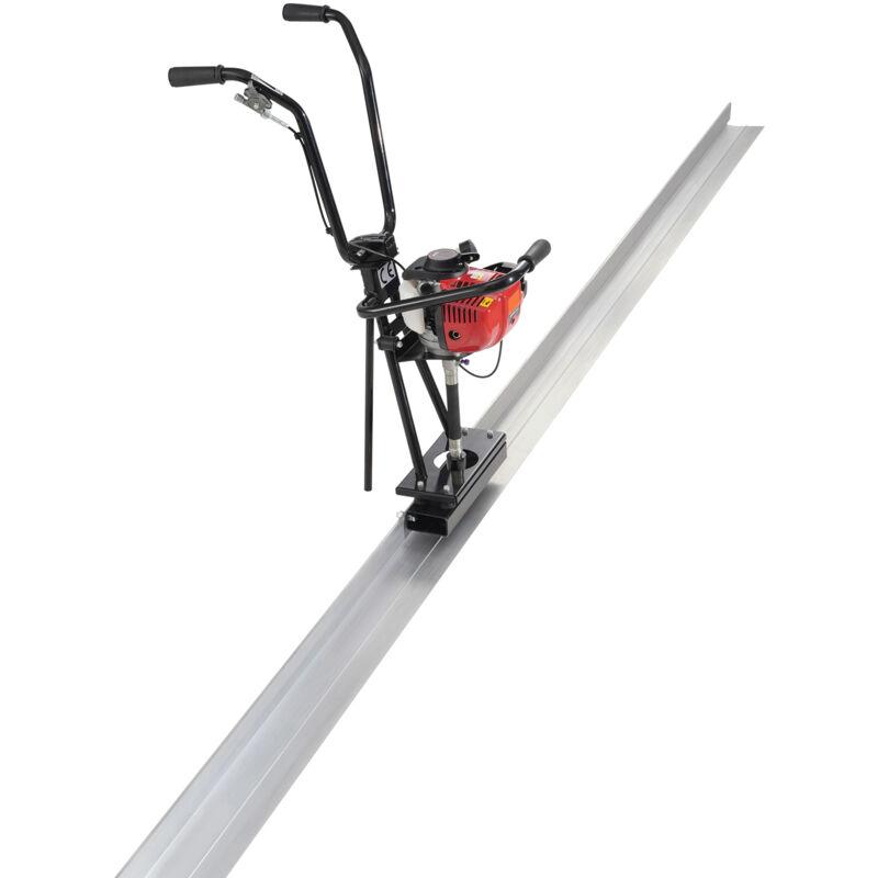 foto del prodotto mophorn massetto elettrico per calcestruzzo a gas, tavola in alluminio da 3370 mm, motore vibrante per finitura cemento a 4 tempi, utensili per