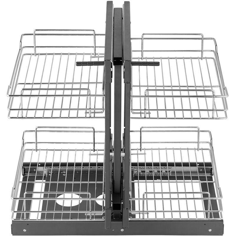 foto del prodotto mophorn min 15 w apertura angolo cieco estraibile organizzatore 2 ripiani 4 ripiani acciaio al carbonio cromato mobile cucina cestello