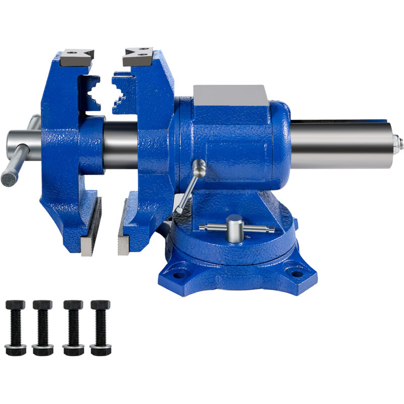 foto del prodotto mophorn multipurpose vise 6 inch bench vise 360 degree rotation clamp on vise heavy duty multi jaw vise per il bloccaggio di attrezzature di