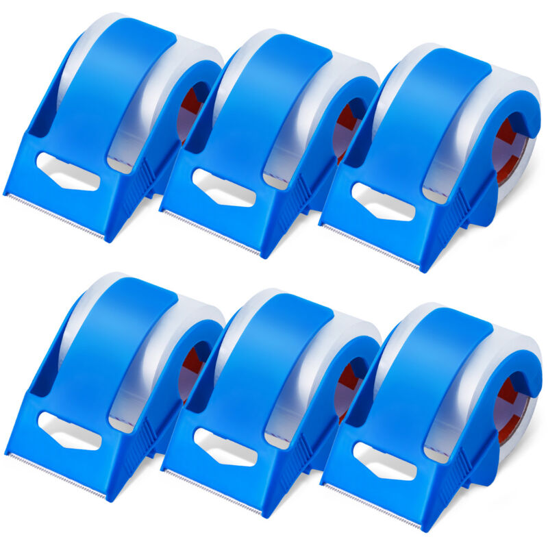foto del prodotto mophorn nastro da imballaggio trasparente, anima da 1,5 pollici, 6 rotoli da 1,88 pollici x 25 iarde, nastro da imballaggio resistente da 2,7 mil con