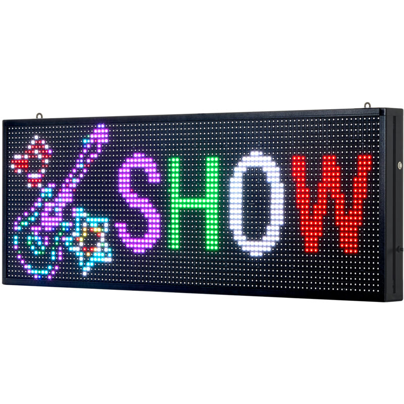 foto del prodotto mophorn pannello led scorrevole programmabile p10 con display multicolore, ideale per testi personalizzati, immagini gif e controllo tramite app