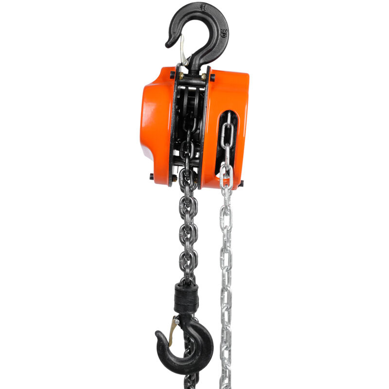 foto del prodotto mophorn paranco a catena manuale, capacit 1 tonnellata 2200 libbre , 20 piedi, acciaio al carbonio zincato g80,freno a doppio cricchetto,guida
