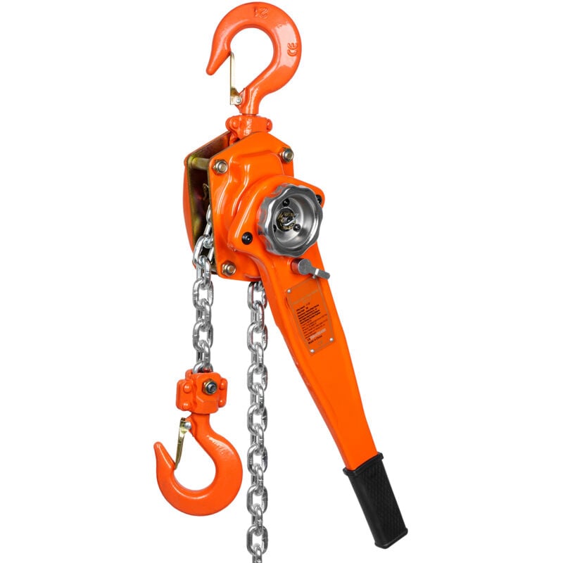 foto del prodotto mophorn paranco a catena manuale da 1,5 tonnellate 3300 libbre 20 piedi, acciaio zincato g80, freno weston, gancio a 360 , guida catena