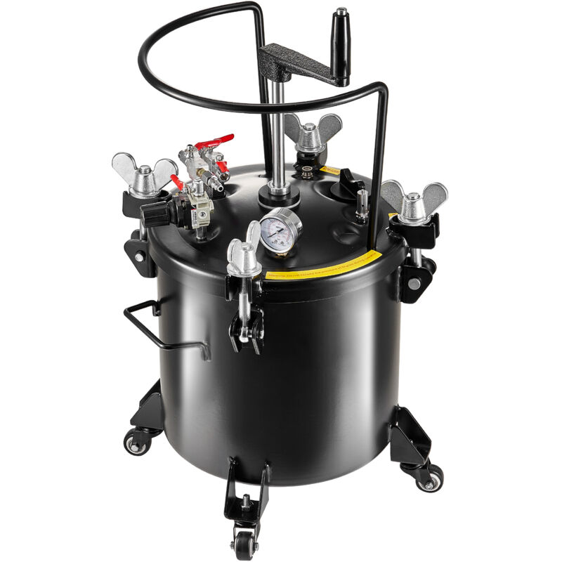 foto del prodotto mophorn pentola a pressione per vernice spray, 20l 5 galloni, serbatoio a pressione con rotelle, pressione regolabile 70 psi, sigillante per