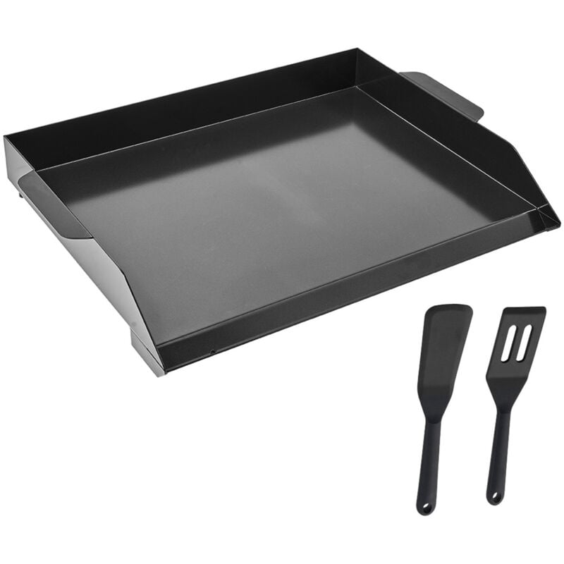 immagine 0 del prodotto mophorn piastra in acciaio al carbonio, piastra rettangolare universale 502 x 370 mm, piastra a gas per teppanyaki, pentole portatili con manico,