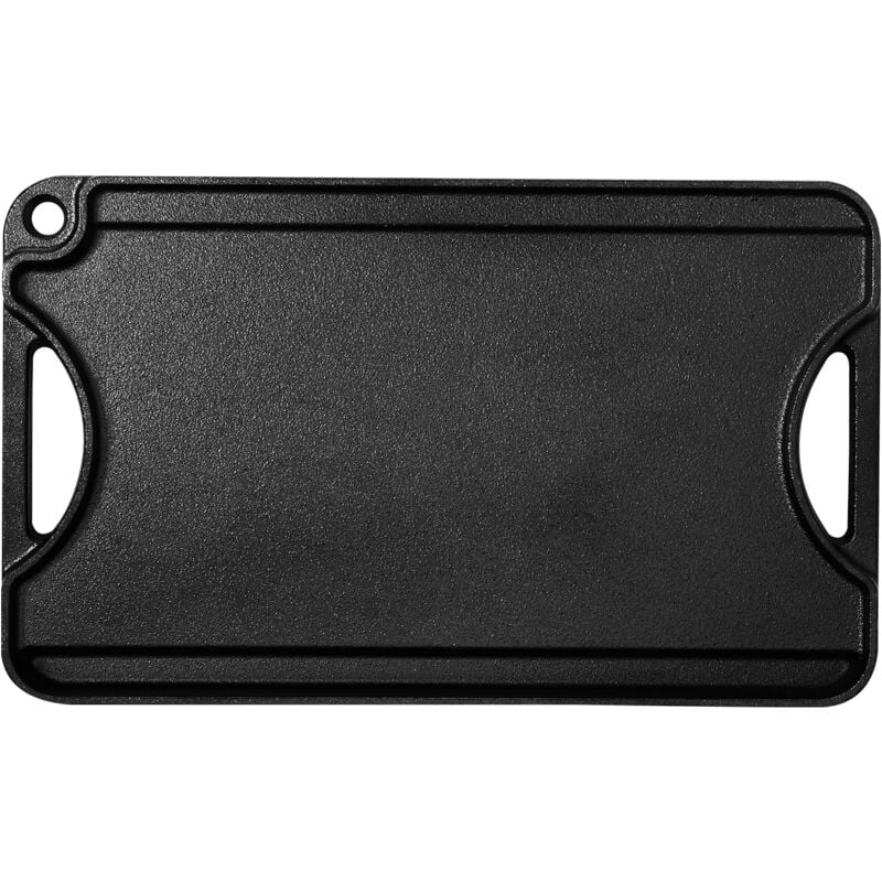 foto del prodotto mophorn piastra in ghisa reversibile 185 x 242 mm, padella rettangolare portatile con manico, utensile da cucina per piano cottura, peso circa 3,7