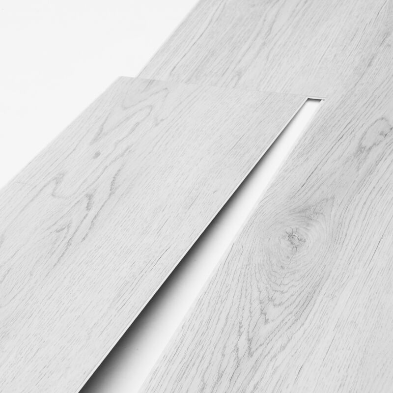 foto del prodotto mophorn piastrelle per pavimenti in vinile ad incastro1220 x 185 mm,10 piastrelle,5,5 mm di spessore,venature del legno grigio chiaro,pavimenti fai
