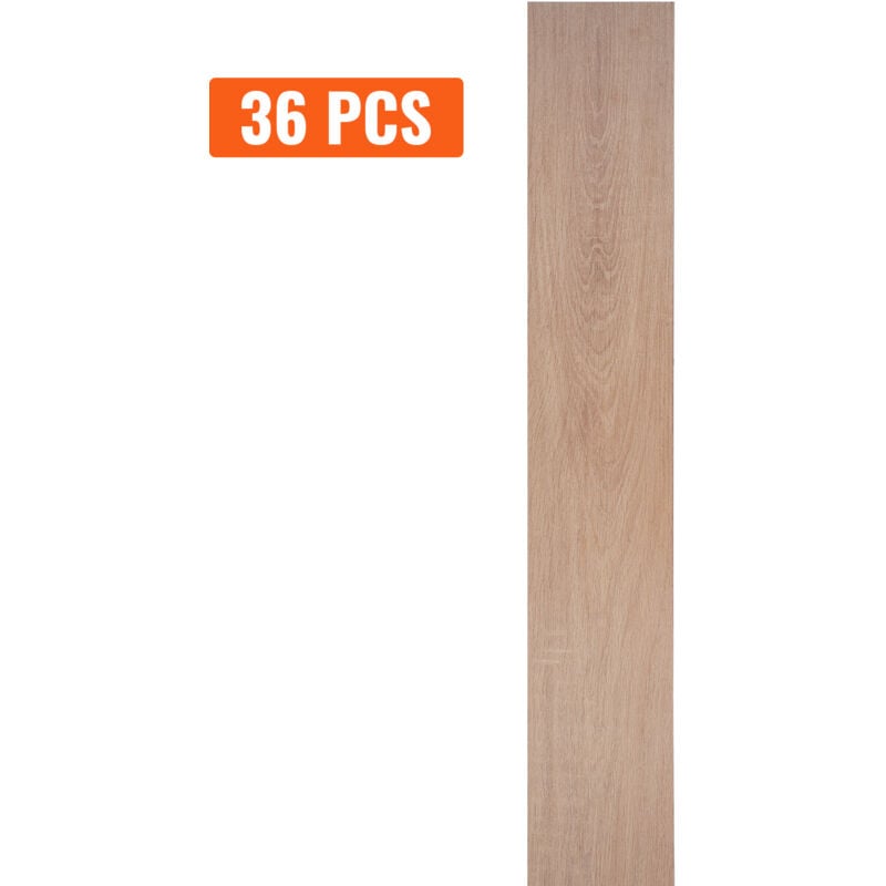 foto del prodotto mophorn piastrelle per pavimenti in vinile autoadesive,confezione da 36, 36 x 6 pollici,2,5 mm di spessore,stacca e attacca,venature del legno
