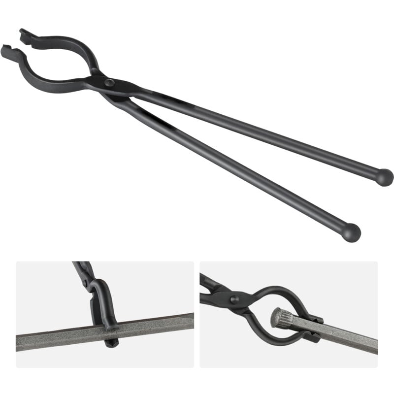 foto del prodotto mophorn pinza da fabbro lunghezza totale da 46 cm pinza per forgiatura a forma di v,pinza tenaglia da fabbro in acciaio al carbonio,attrezzatura da