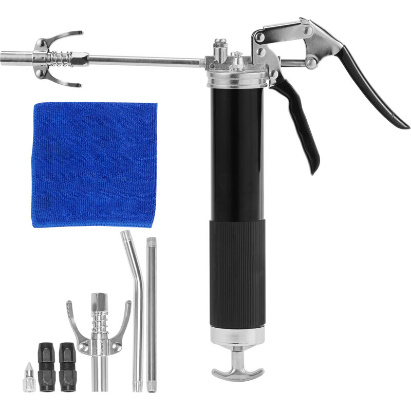 foto del prodotto mophorn pistola per grasso con impugnatura a pistola , 6000 psi, capacit 14 oz, utensile professionale per impieghi gravosi con tubo flessibile da