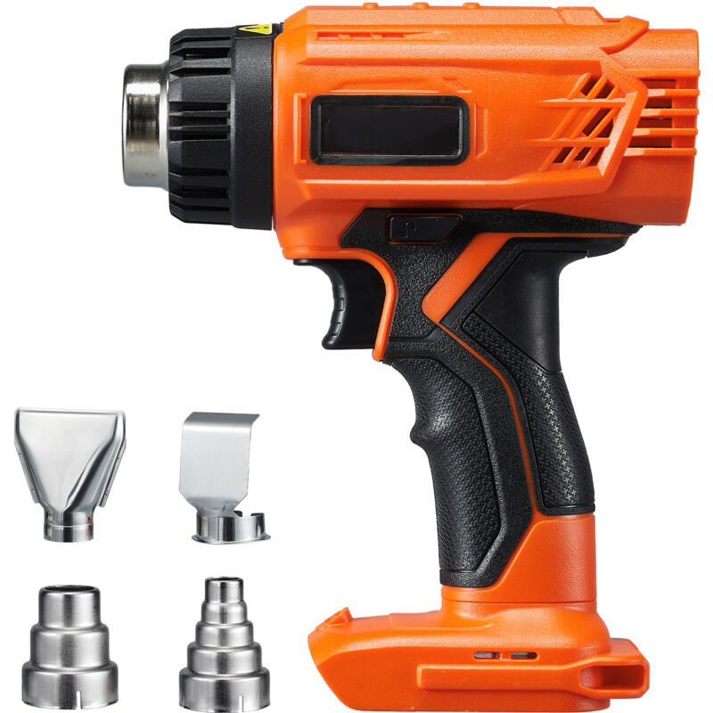 foto del prodotto mophorn pistola termica senza fili, compatibile con batterie dewalt da 20 v, display lcd, temperatura multilivello, 4 ugelli, fino a 1022 f, per