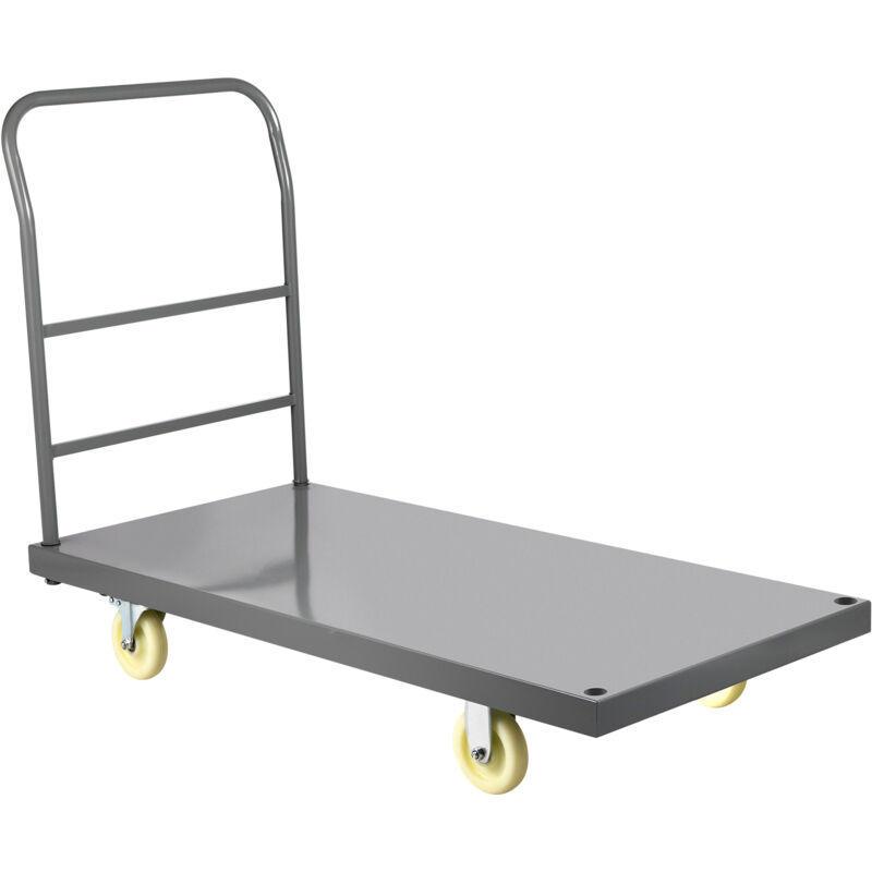 foto del prodotto mophorn platform truck 47 x 24 capacita 2000 libbre carrello con pianale in acciaio carrello a spinta per impieghi gravosi con ruote in nylon da