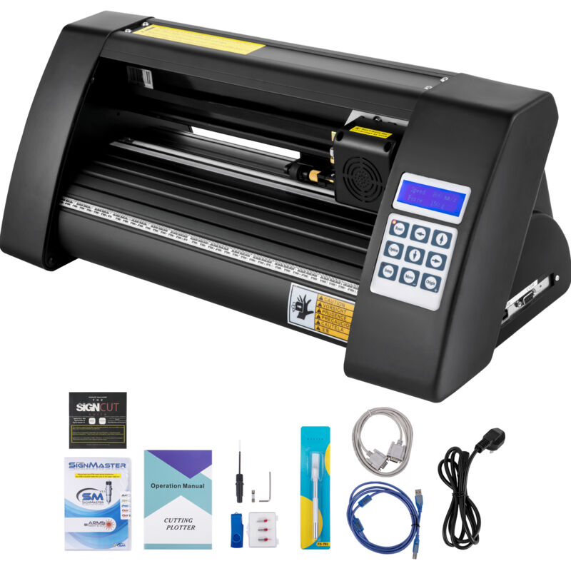 foto del prodotto mophorn plotter da taglio in vinile 375mm led semi automatico occhio ottico compatibile con il software signcut per mac e windows