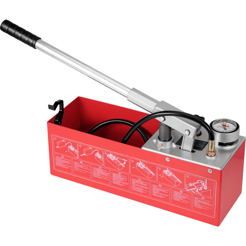 foto del prodotto mophorn pompa di prova idrostatica, max 25 bar 362 psi, kit tester manuale della pressione dellacqua idraulica a doppia valvola con manometro