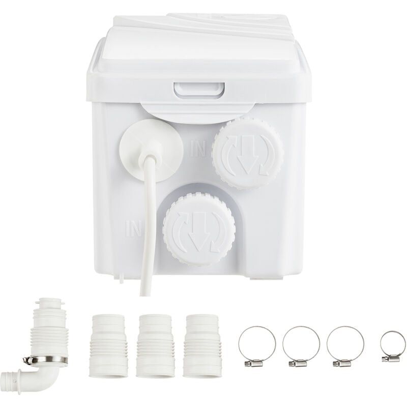 foto del prodotto mophorn pompa maceratrice 350w 6000 l h di portata 23 ft 7 m di prevalenza pompa di sentina per fognatura 3 ingressi acqua per seminterrato cucina