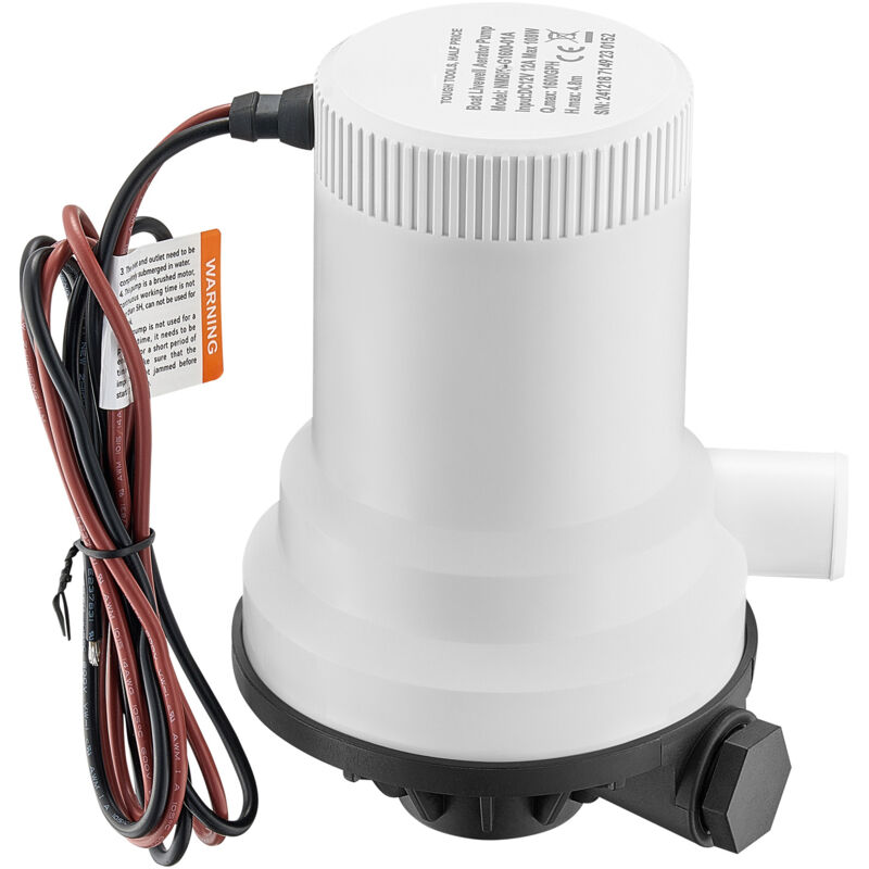 foto del prodotto mophorn pompa per pozzi vivi per barche, aeratore da 12 v e 1600 gph con doppio ingresso, alloggiamento aba resistente alla corrosione e motore