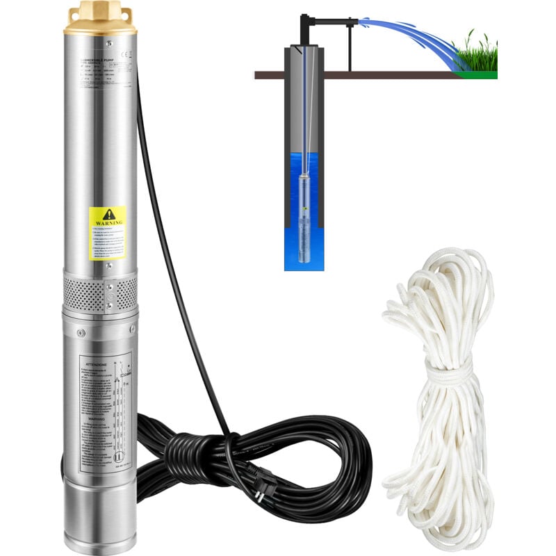 foto del prodotto mophorn pompa sommergibile per pozzi profondi 750w, 230v 50hz, 100l min, prevalenza 66m, resistente alla sabbia, cavo 20m, acciaio inossidabile 7,6