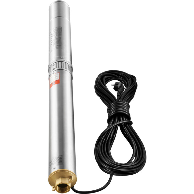 foto del prodotto mophorn pompa sommergibile per pozzi profondi, ip68 1500w 230 v 50 hz, massima portata 9,8 m h prevalenza 108 m, cavo elettrico 9,1 m, pompa