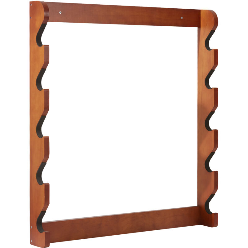 foto del prodotto mophorn portafucile,supporto da parete per fucili in legno a 5 slot,supporto per esposizione fucili,contiene 5 fucili o fucili da caccia,espositore