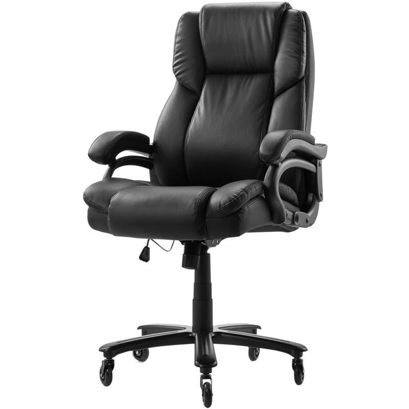 foto del prodotto mophorn presidente esecutivo, sedia da ufficio con schienale alto e supporto lombare con controllo a manopola, sedia da scrivania ergonomica, nero