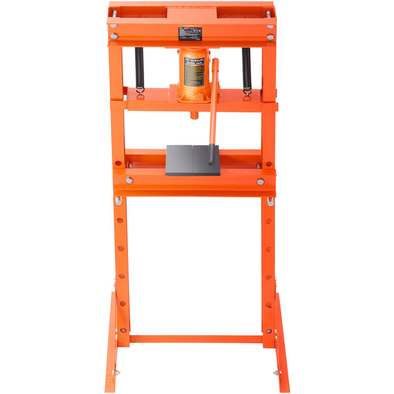 foto del prodotto mophorn pressa idraulica da officina 20 t, telaio a h con piastra di pressatura e supporto triangolare, pressa da pavimento stabile e regolabile,