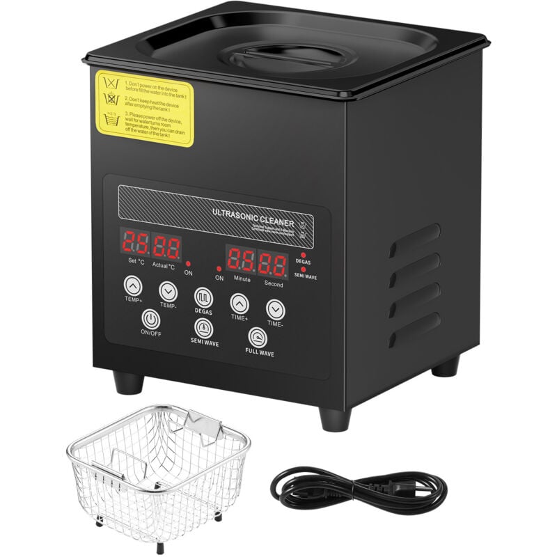 foto del prodotto mophorn pulitore a ultrasuoni 2 l con modalit delicata e funzione di degasaggio avanzata, potenza di 60 w e frequenza di 40 khz, ideale per la