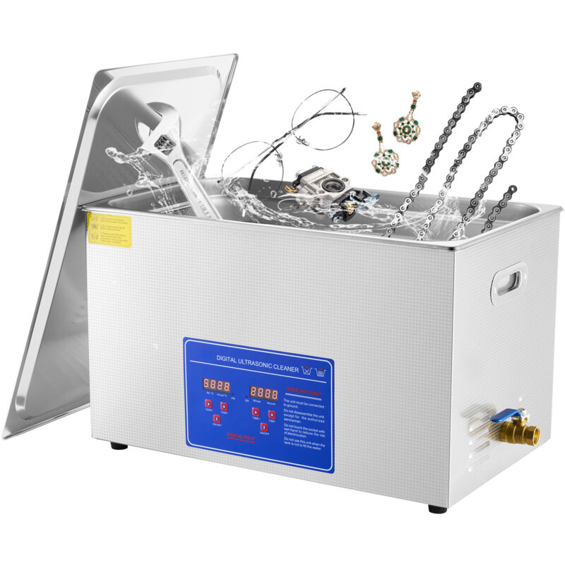 foto del prodotto mophorn pulitore a ultrasuoni, 27,2l, timer e riscaldatore digitale, acciaio inossidabile, 40khz, per gioielli, occhiali, orologi, anelli, piccole