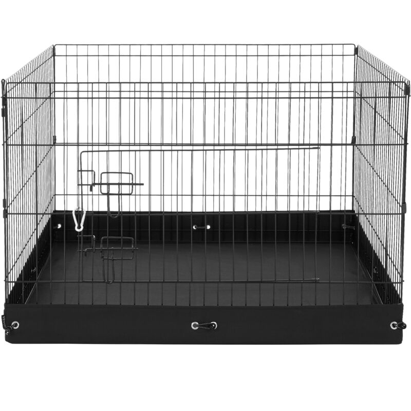 foto del prodotto mophorn recinto per cani, 4 pezzi 24 x 36 in pannelli metallici, recinto pieghevole per esercizi per animali domestici, con porta e fondo in