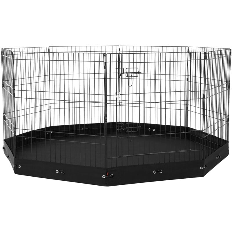 foto del prodotto mophorn recinto per cani, 8 pannelli 30 x 24 recinto per esercizi per animali domestici in metallo pieghevole, recinzione per interni esterni con