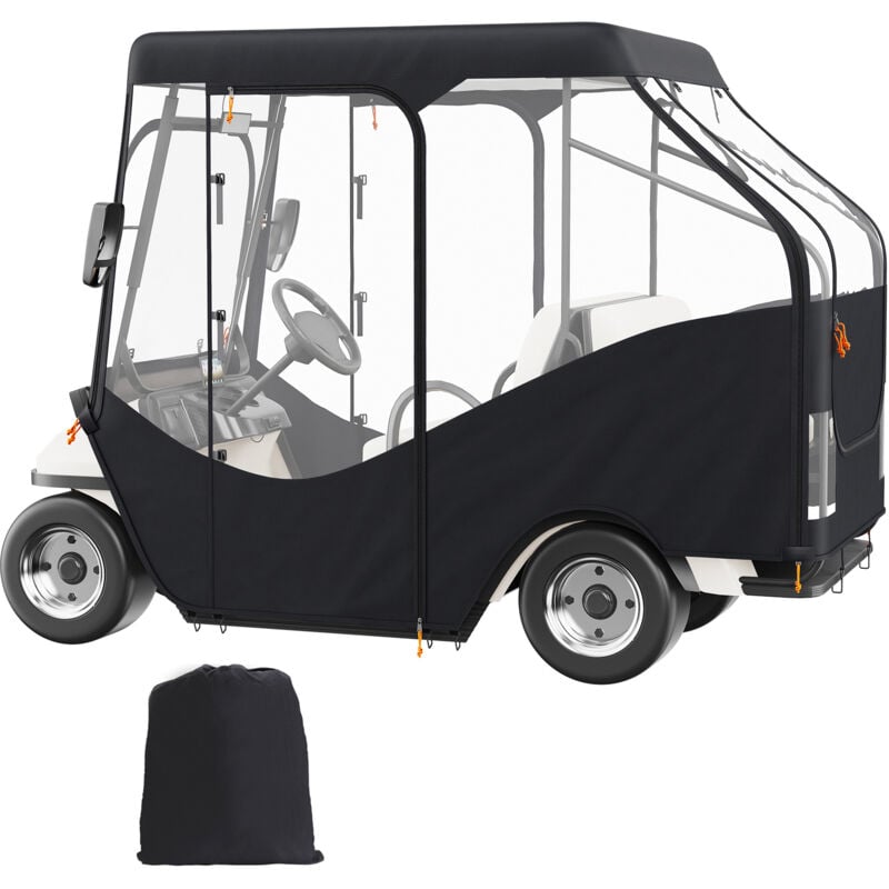 foto del prodotto mophorn recinto per golf cart, poliestere 600d con finestre trasparenti su 4 lati, 4 passeggeri, vestibilit universale