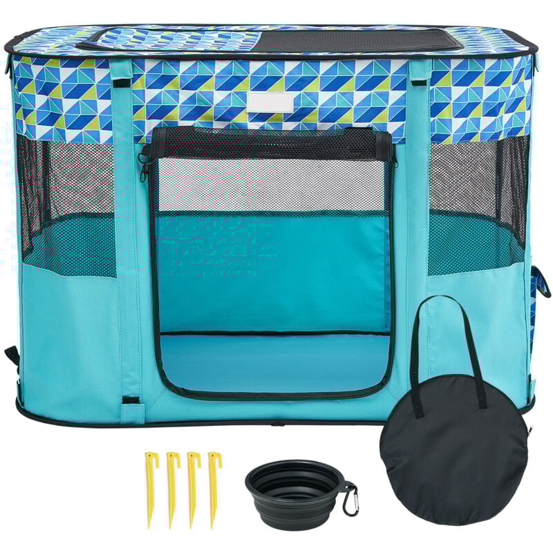 foto del prodotto mophorn recinto pieghevole per animali domestici,recinto portatile per cani 32 x24 x22 ,cuccia per cuccioli,cani,gatti,tessuto oxford 600d