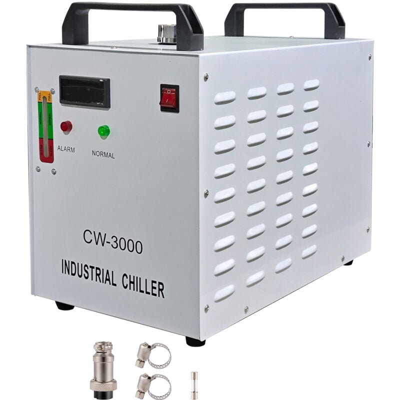 foto del prodotto mophorn refrigeratore d acqua 9l cw 3000dg, sistema di raffreddamento industriale per tubi laser in vetro co2 da 60 w 80 w