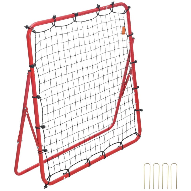 foto del prodotto mophorn rete da calcio rimbalzo pop up 1 x 1m rete da calcio rimbalzo da allenamento portatile per giardino angolo regolabile tubo in ferro rete in